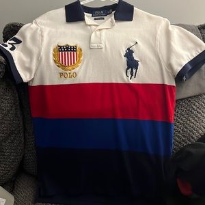 Worn once 💯 Authentic no flaws . ❤️ Ralph Lauren slim fit for men .